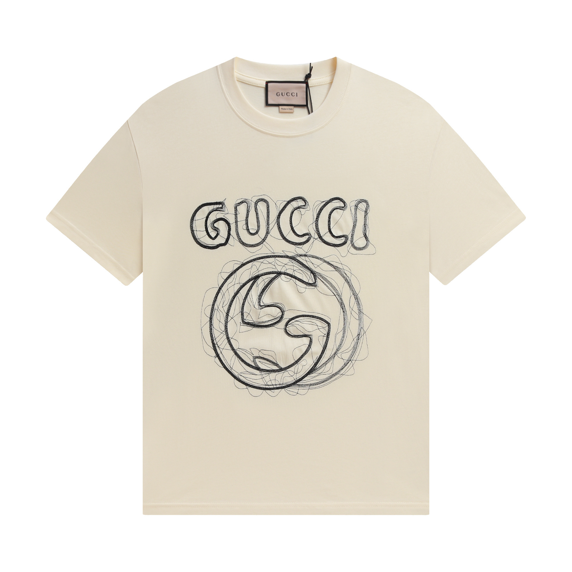 Gucci T-shirt YL#829 Black/Apricot