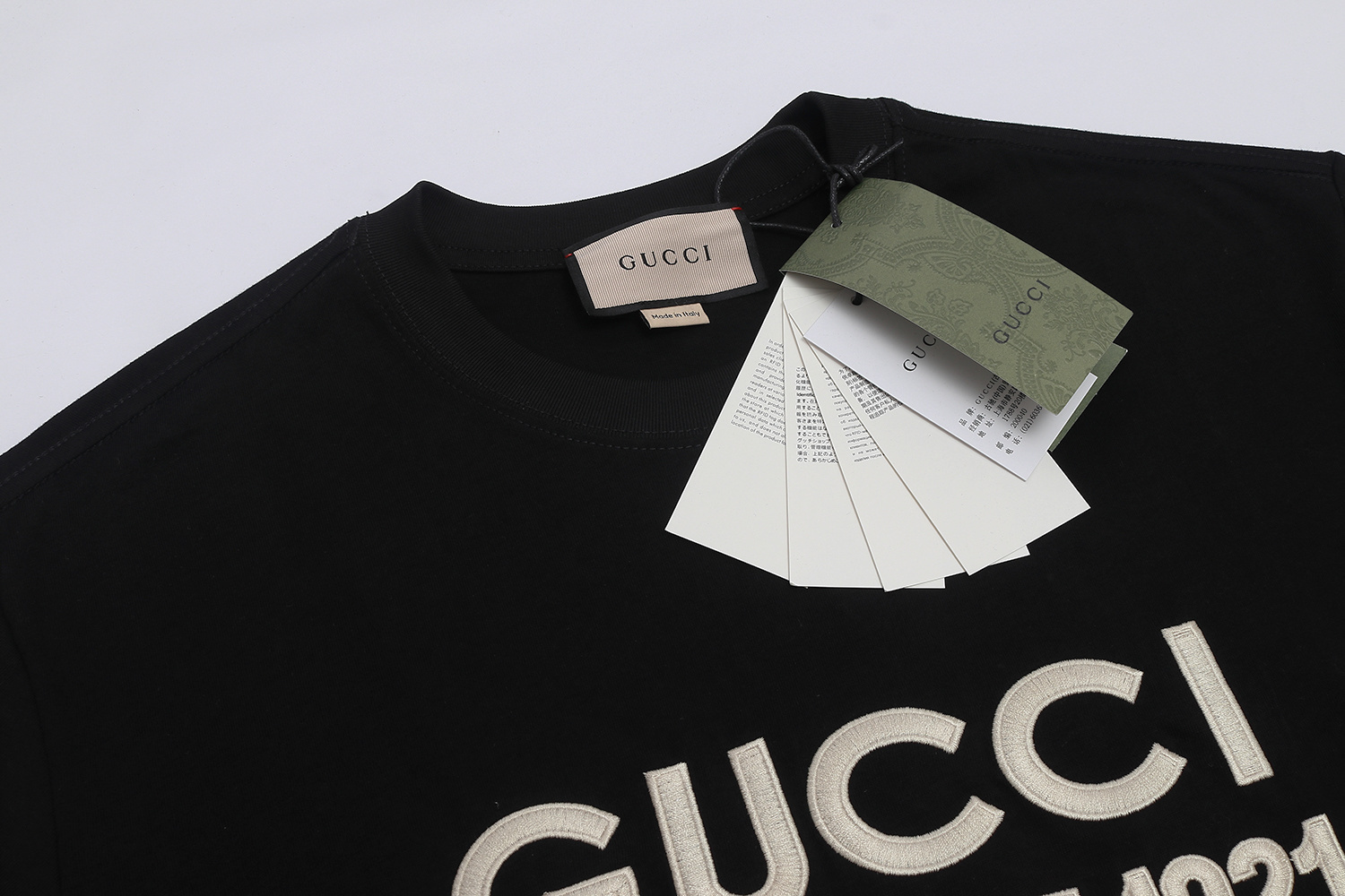 Gucci T-shirt YL#833 Black/Apricot