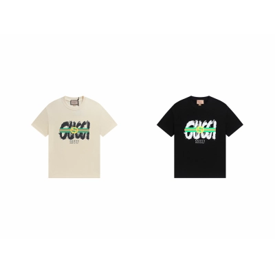 Gucci T-shirt YL#835 Black/Apricot 01