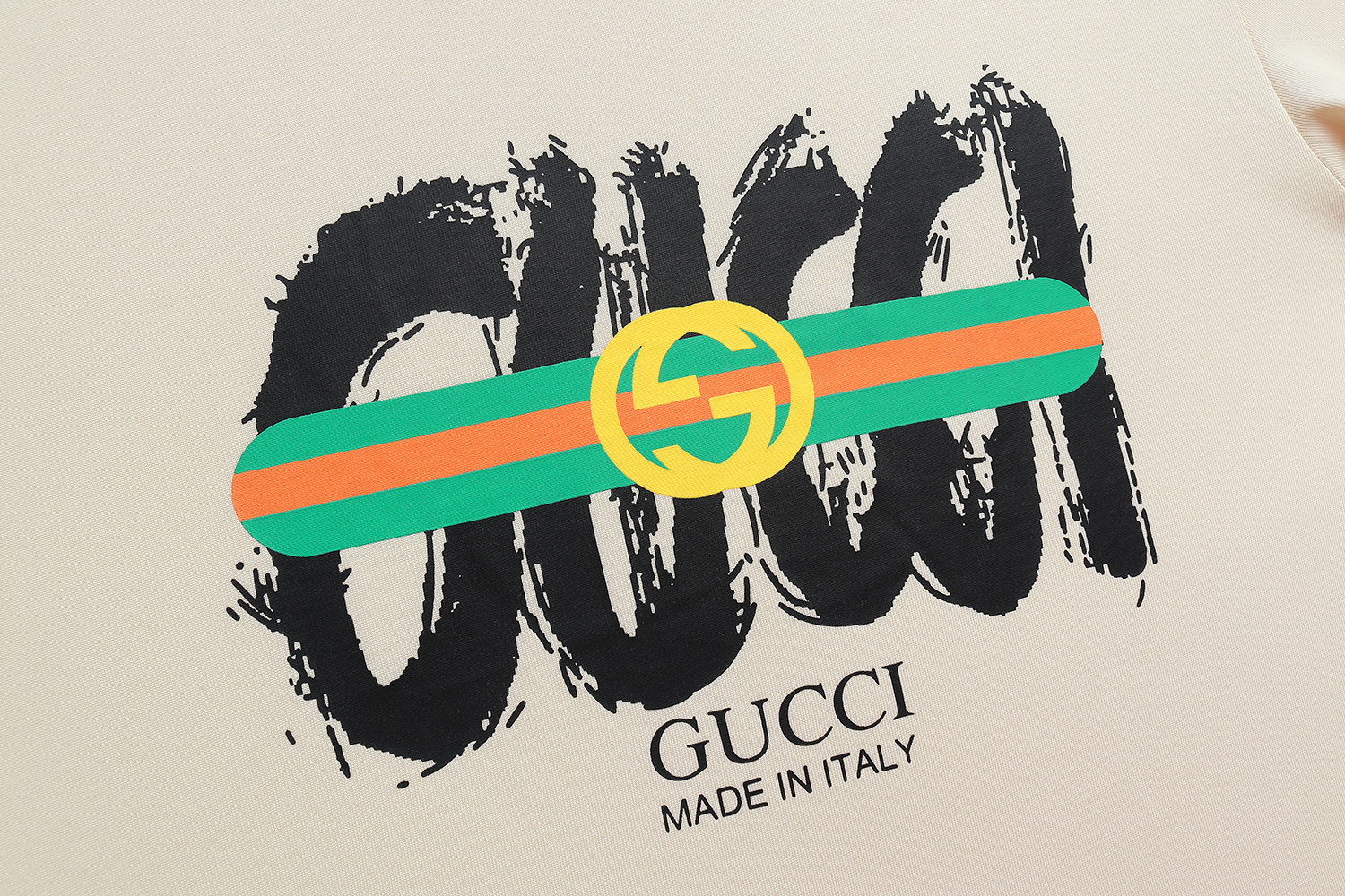 Gucci T-shirt YL#835 Black/Apricot