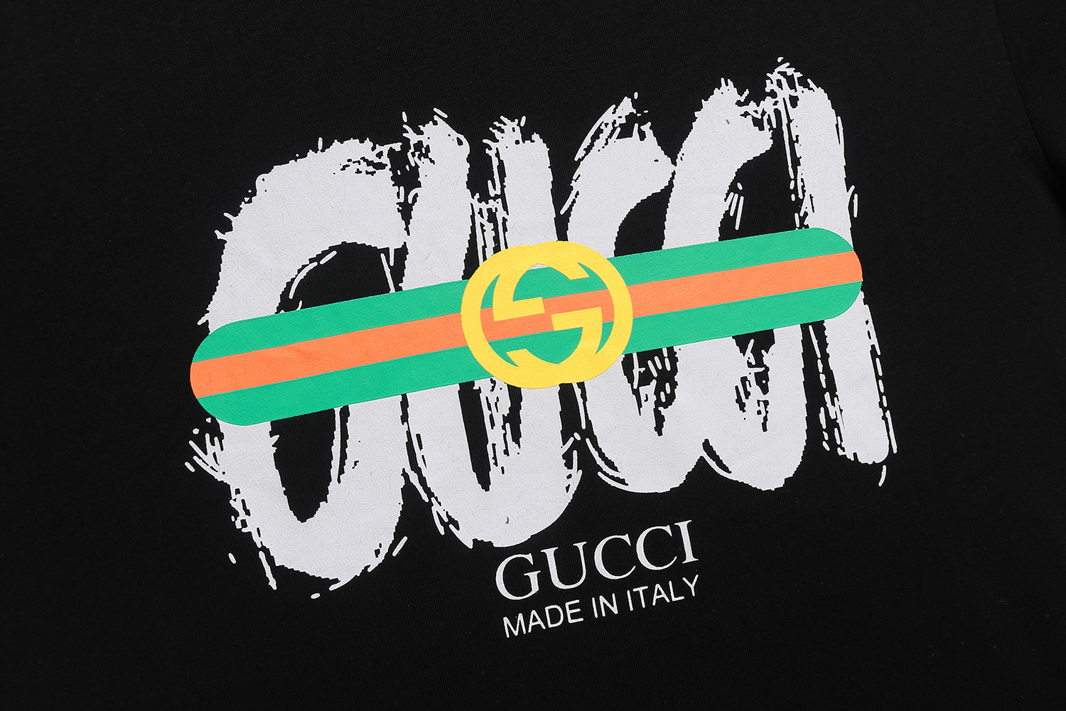 Gucci T-shirt YL#835 Black/Apricot