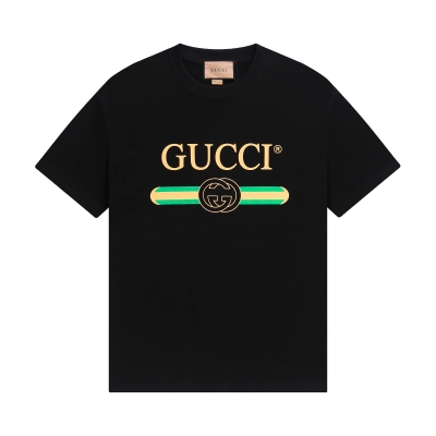 Gucci T-shirt YL#836 Black/Apricot 02