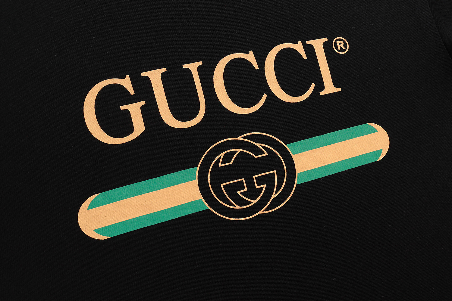 Gucci T-shirt YL#836 Black/Apricot