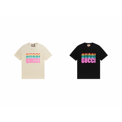 Gucci T-shirt YL#838 Black/Apricot 01