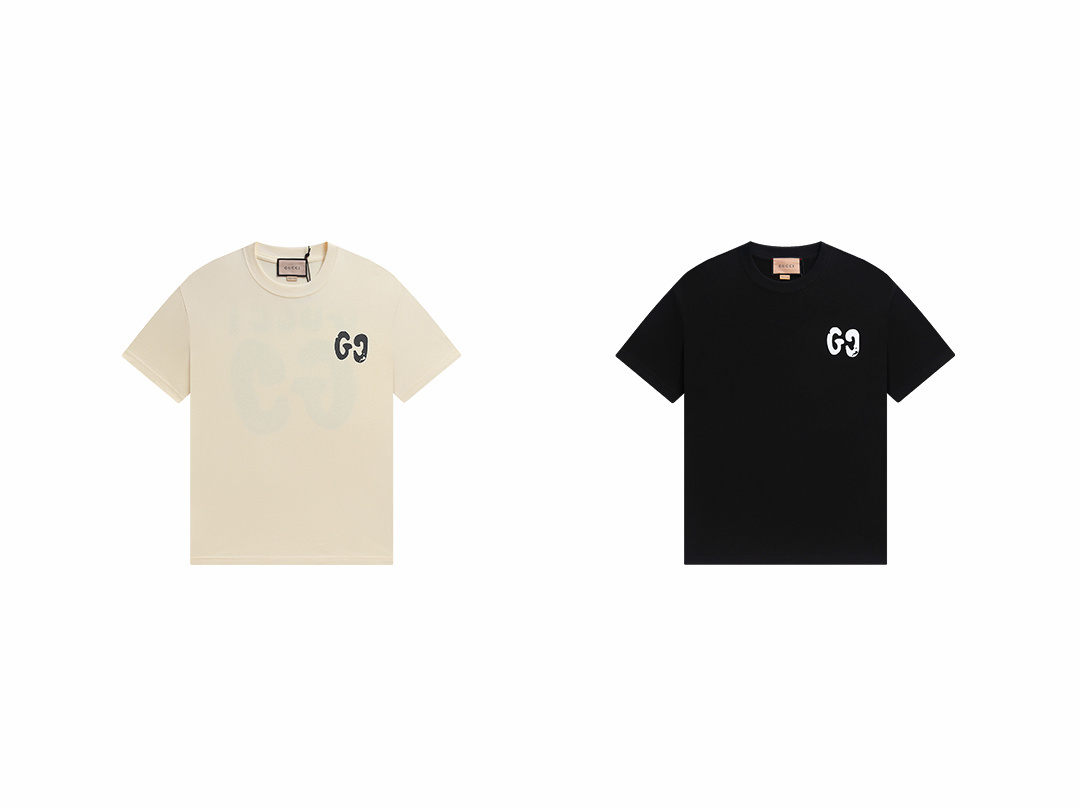 Gucci T-shirt YL#840 Black/Apricot