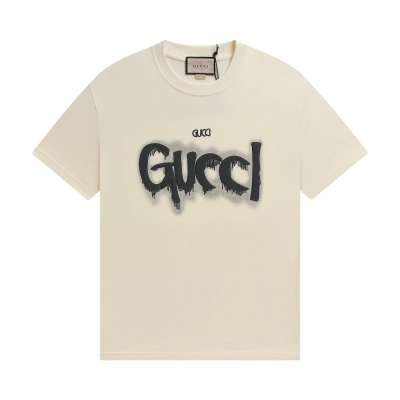 Gucci T-shirt YL#841 Black/Apricot 02