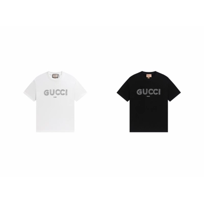 Gucci T-shirt YL#842 Black/White 01