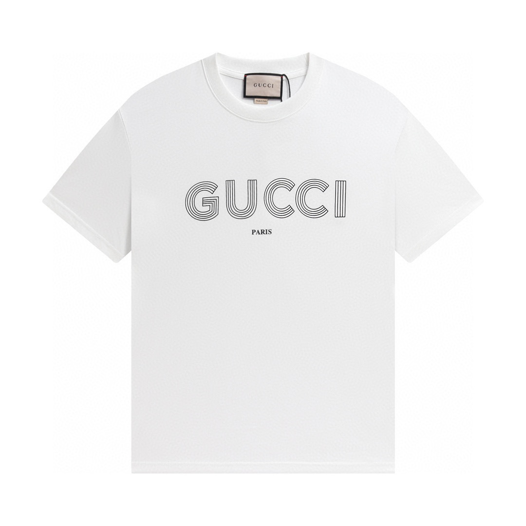 Gucci T-shirt YL#842 Black/White