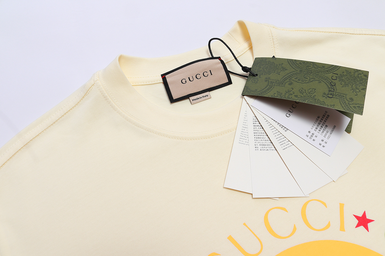 Gucci T-shirt YL#843 Apricot