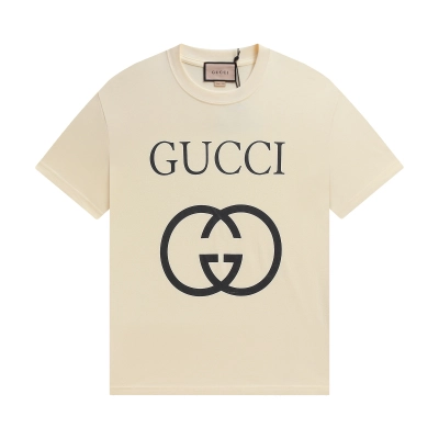 Gucci T-shirt YL#845 Black/Apricot 02