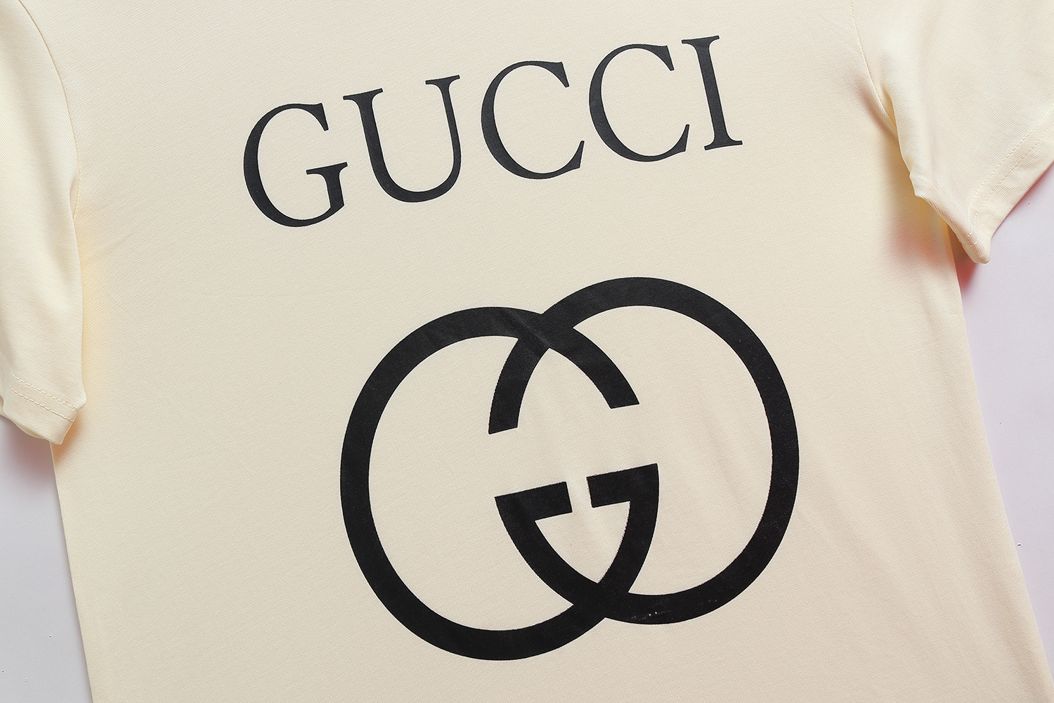 Gucci T-shirt YL#845 Black/Apricot