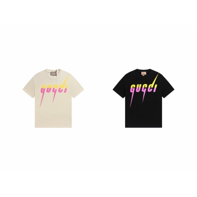 Gucci T-shirt YL#846 Black/Apricot 01