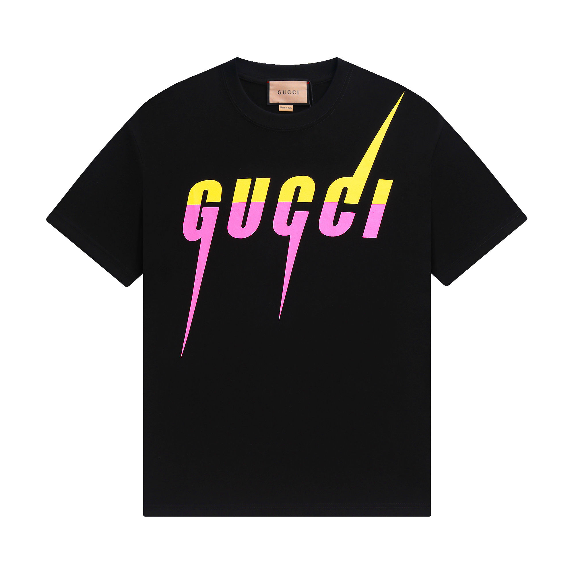 Gucci T-shirt YL#846 Black/Apricot