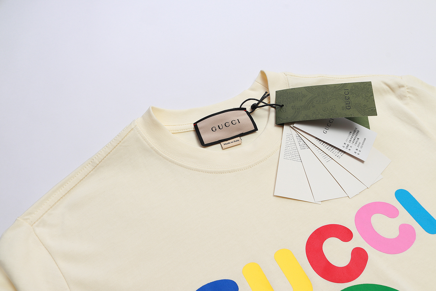 Gucci T-shirt YL#851 Black/Apricot