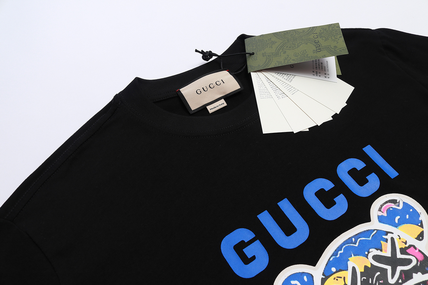Gucci T-shirt YL#852 Black/Apricot