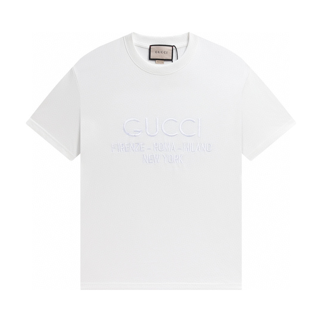 Gucci T-shirt YL#855 Black/White