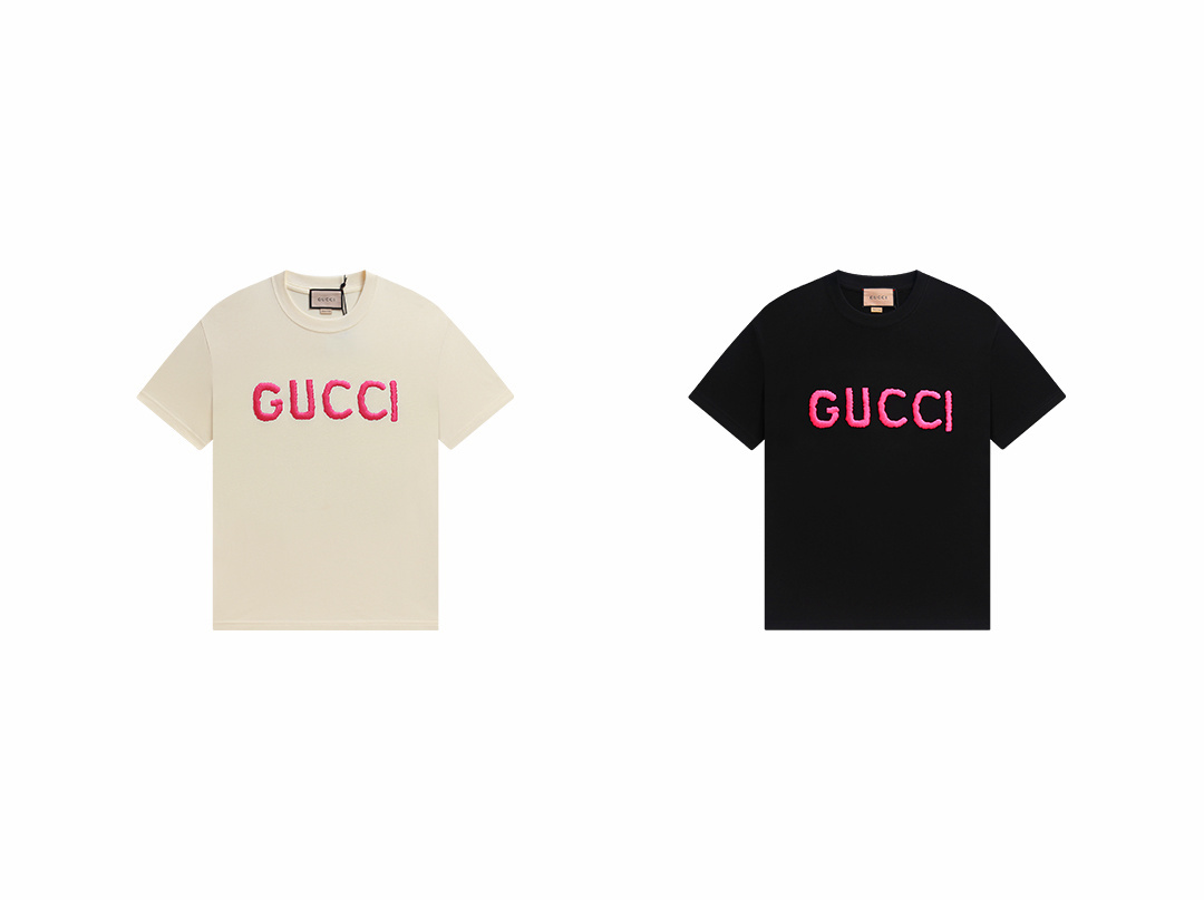 Gucci T-shirt YL#856 Black/Apricot