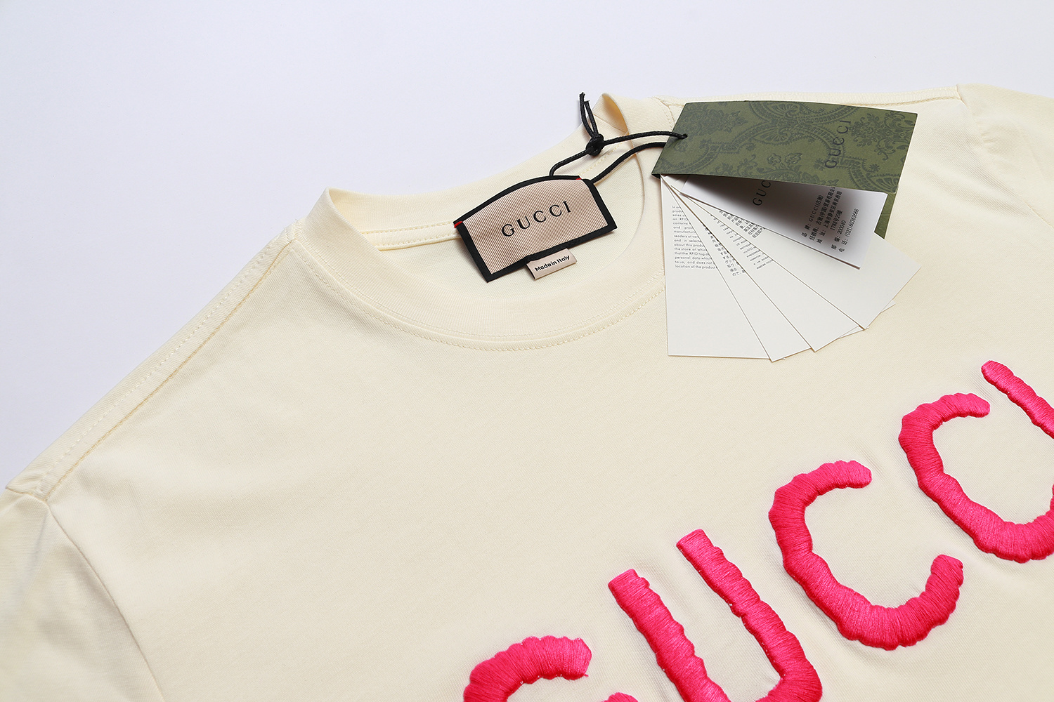 Gucci T-shirt YL#856 Black/Apricot