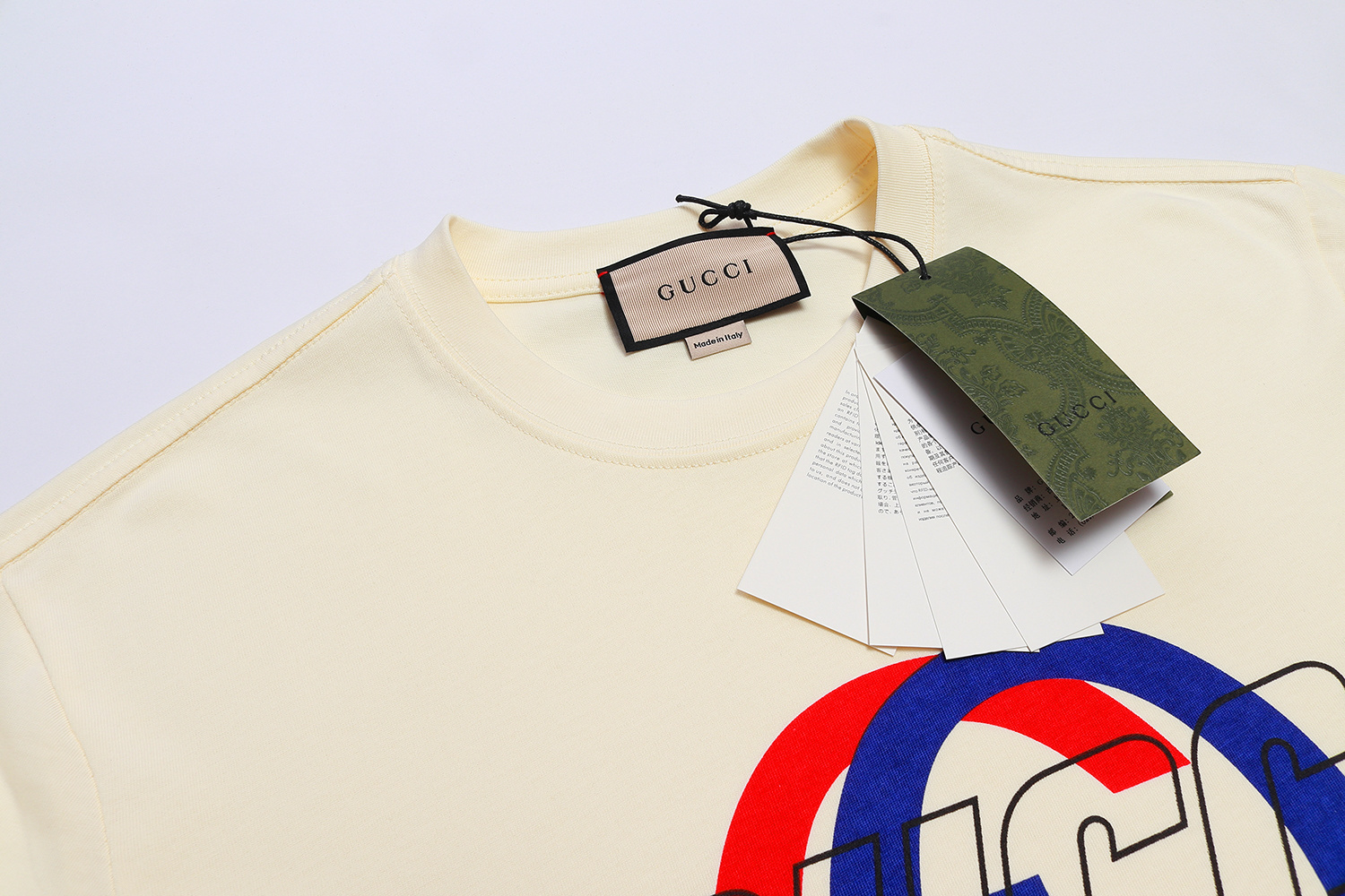 Gucci T-shirt YL#857 Black/Apricot