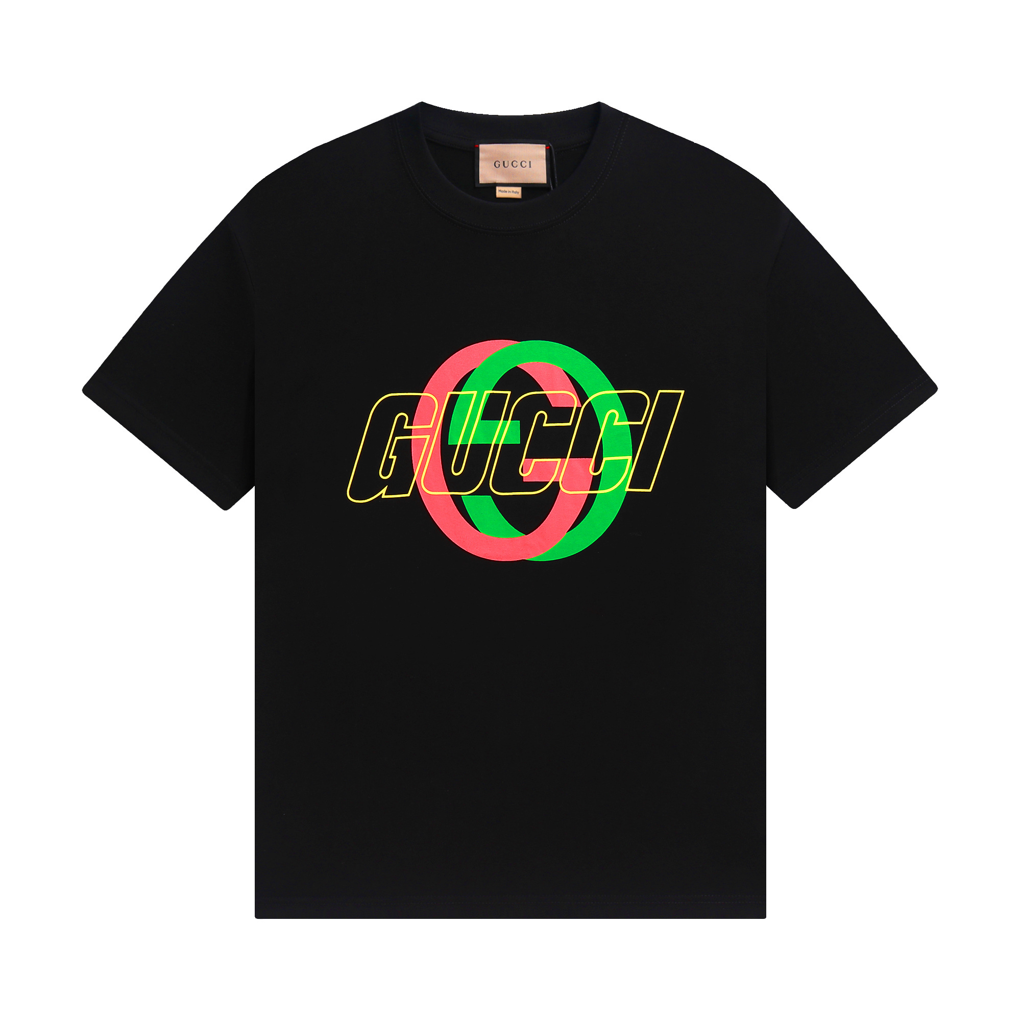 Gucci T-shirt YL#857 Black/Apricot