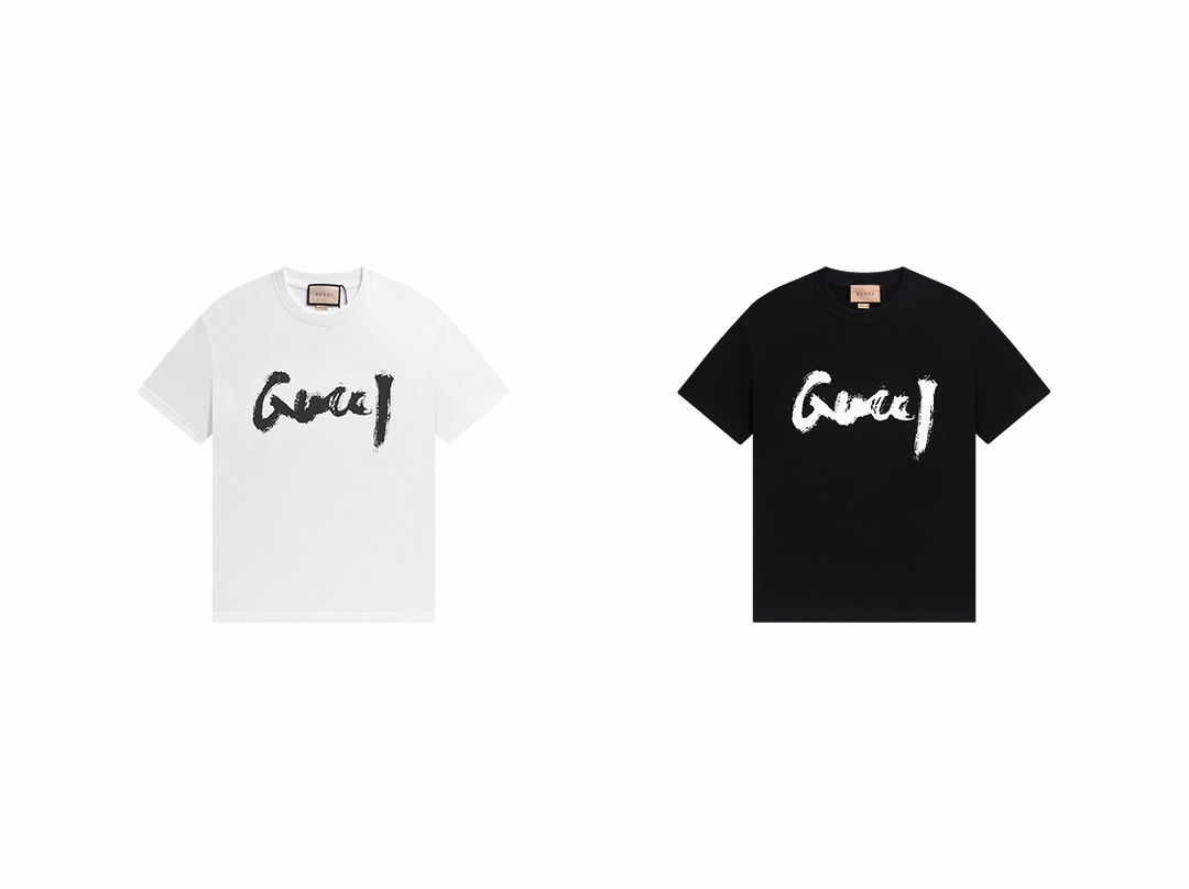 Gucci T-shirt YL#858 Black/White