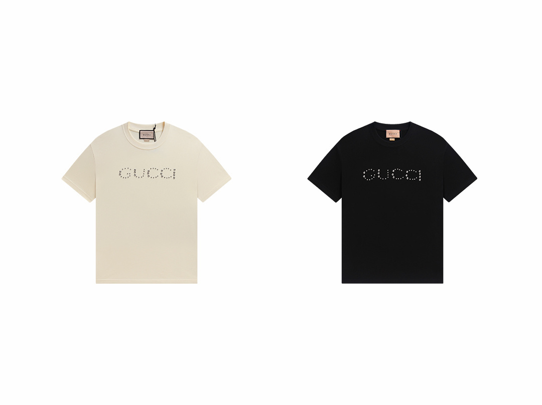 Gucci T-shirt YL#859 Black/Apricot