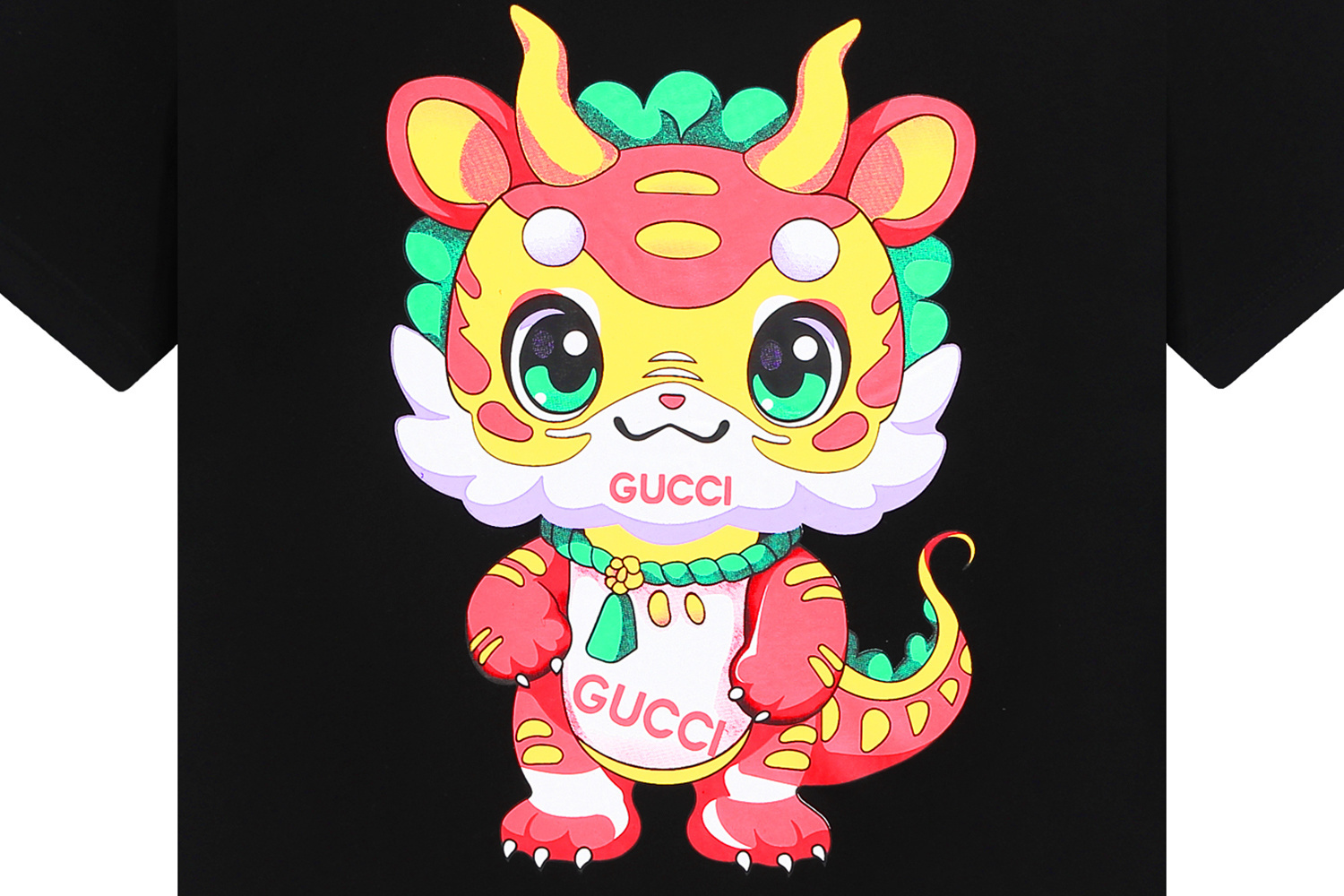 Gucci T-shirt YL#860 Black/Apricot