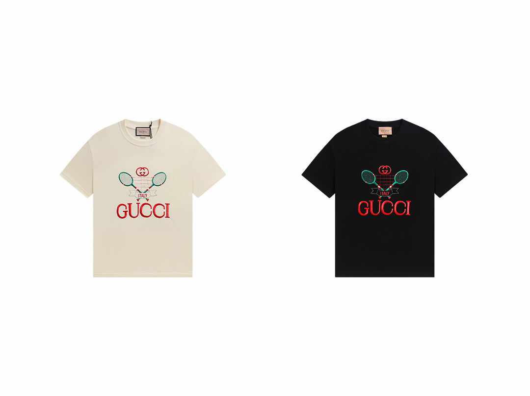 Gucci T-shirt YL#863 Black/Apricot