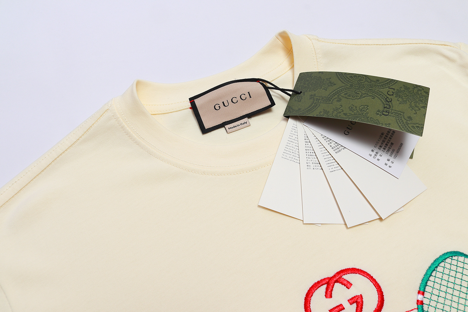 Gucci T-shirt YL#863 Black/Apricot