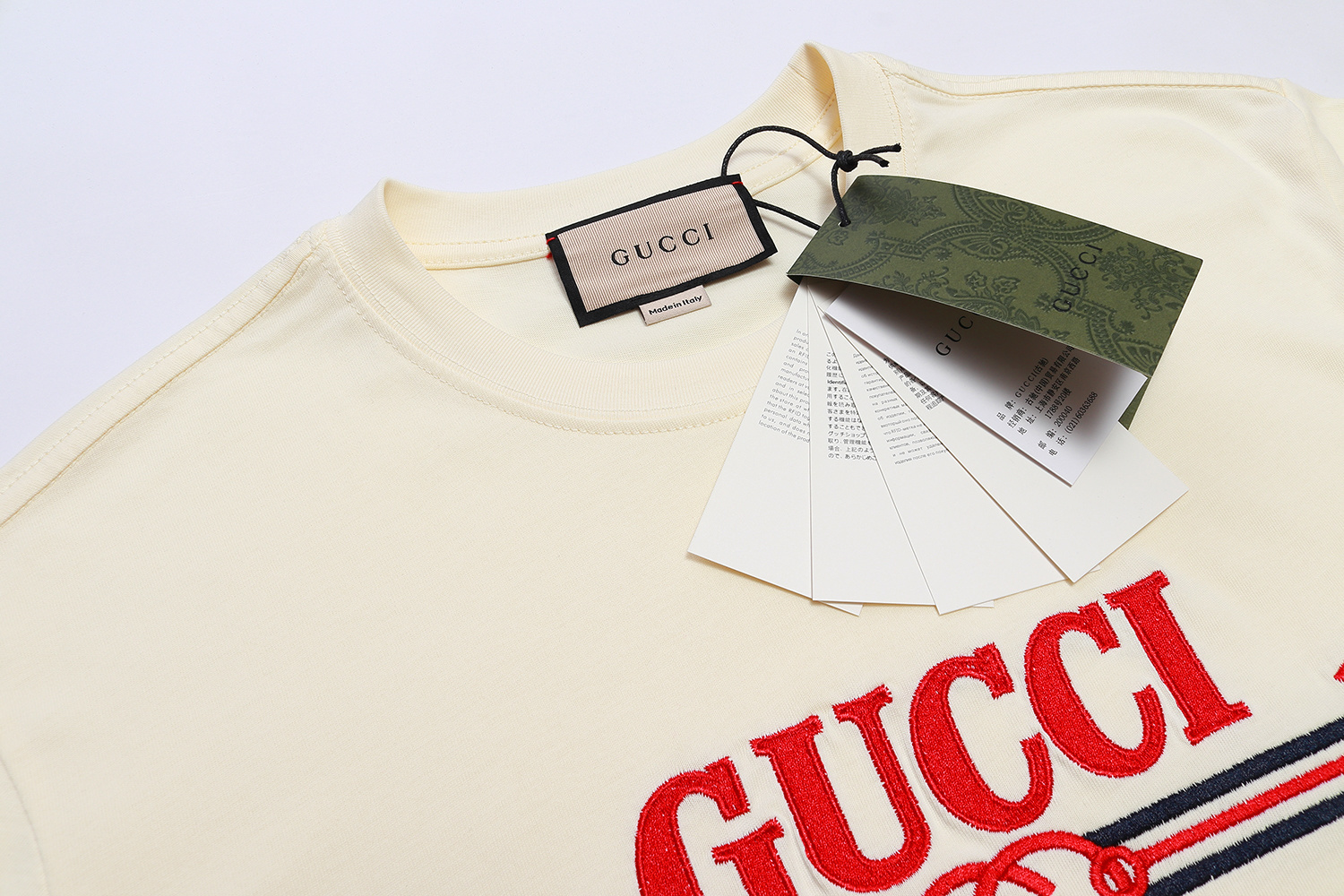 Gucci T-shirt YL#864 Black/Apricot