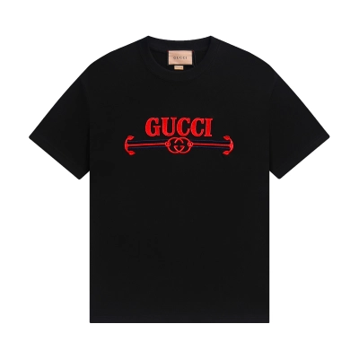 Gucci T-shirt YL#864 Black/Apricot 02