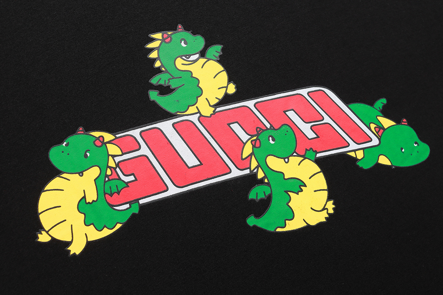 Gucci T-shirt YL#865 Black/Apricot