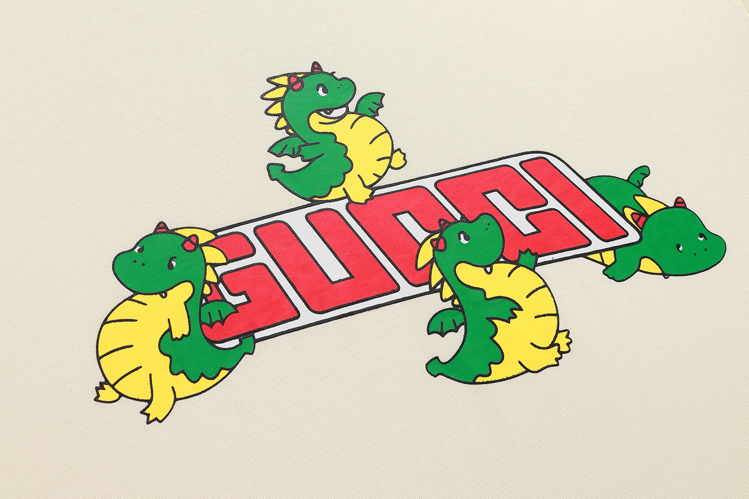 Gucci T-shirt YL#865 Black/Apricot