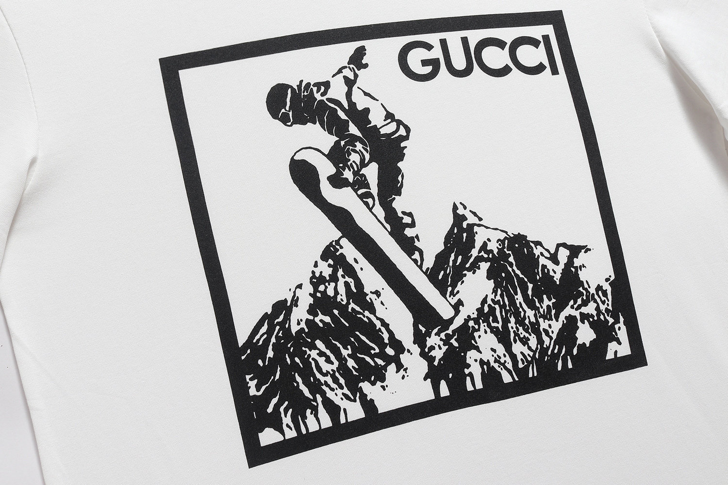 Gucci T-shirt YL#866 Black/White