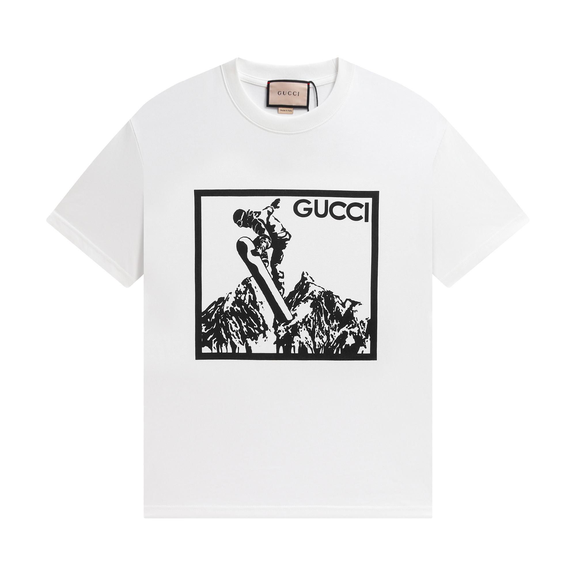 Gucci T-shirt YL#866 Black/White
