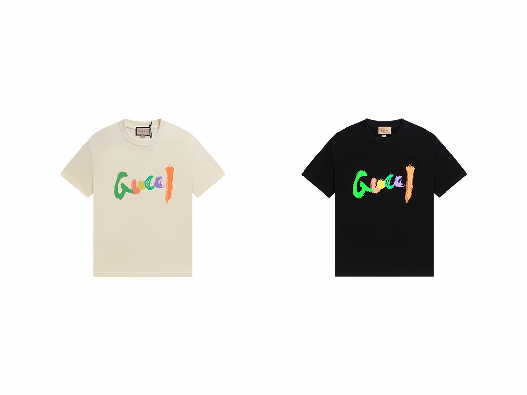 Gucci T-shirt YL#867 Black/Apricot