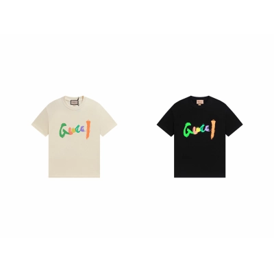 Gucci T-shirt YL#867 Black/Apricot 01