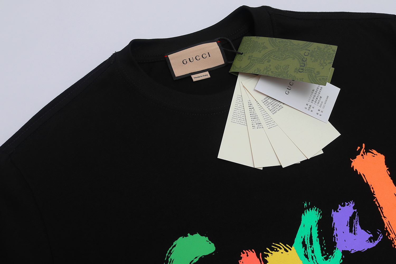 Gucci T-shirt YL#867 Black/Apricot