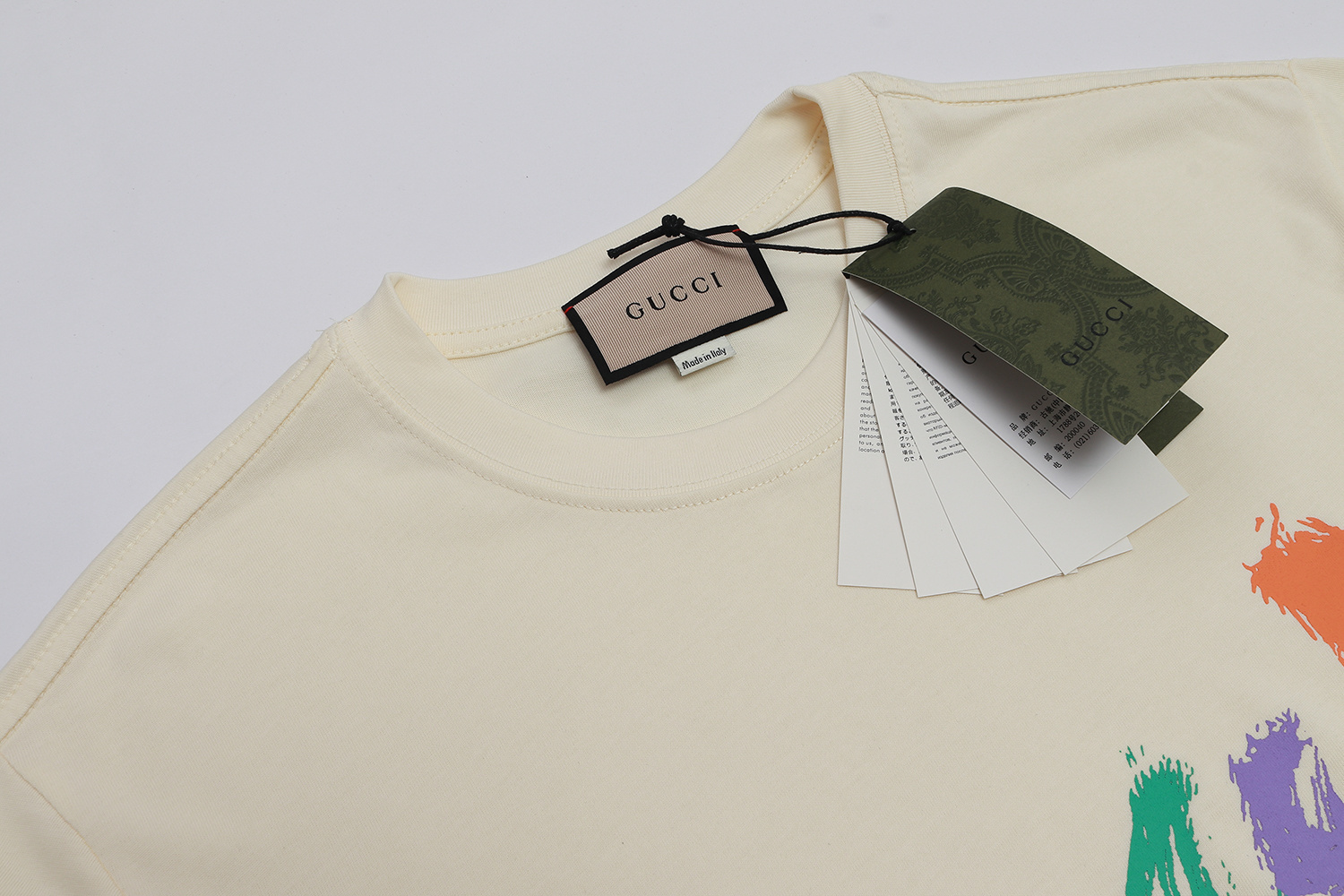 Gucci T-shirt YL#867 Black/Apricot