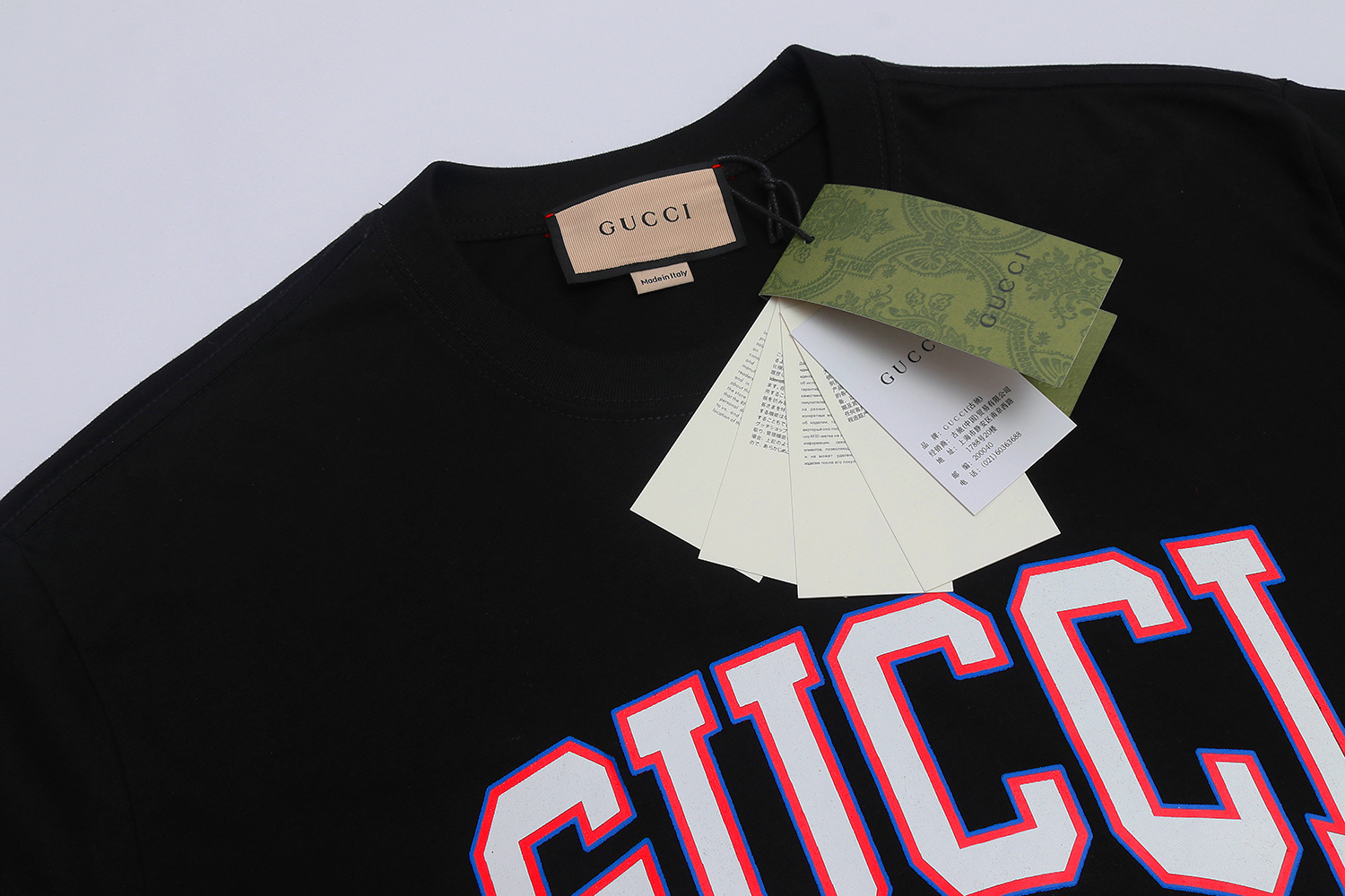 Gucci T-shirt YL#868 Black/White