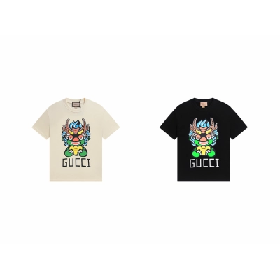 Gucci T-shirt YL#872 Black/Apricot 01