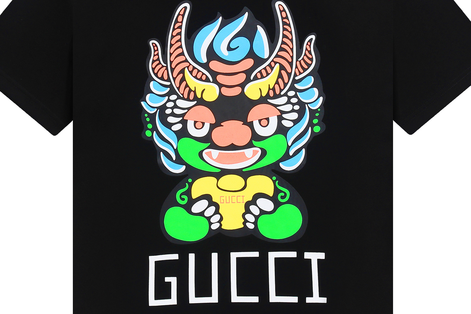 Gucci T-shirt YL#872 Black/Apricot