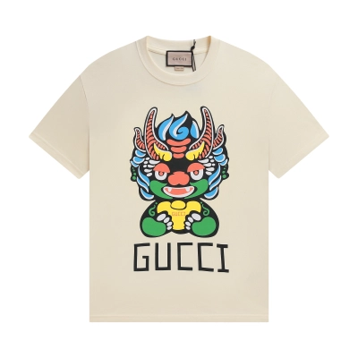 Gucci T-shirt YL#872 Black/Apricot 02