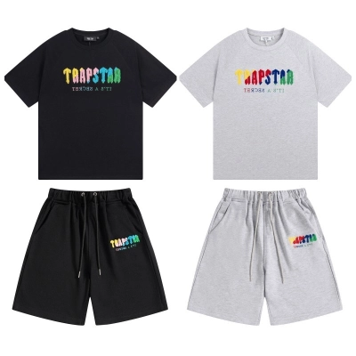 Trapstar Short-Sleeve Set YL#623-624 Black/Grey 01