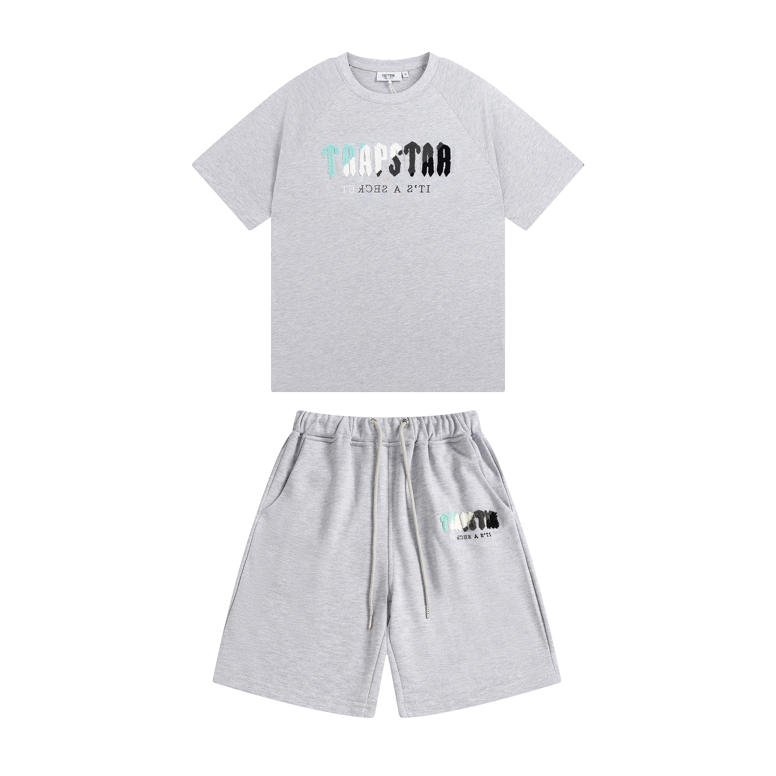 Trapstar Short-Sleeve Set YL#627-628 Black/Grey