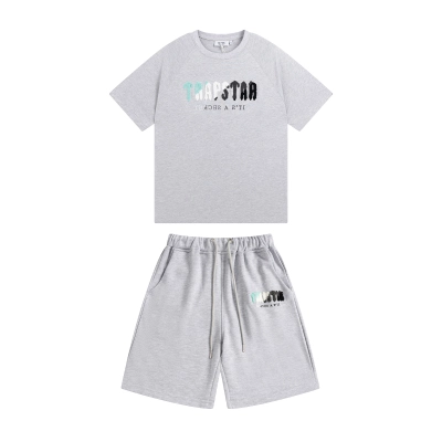 Trapstar Short-Sleeve Set YL#627-628 Black/Grey 02