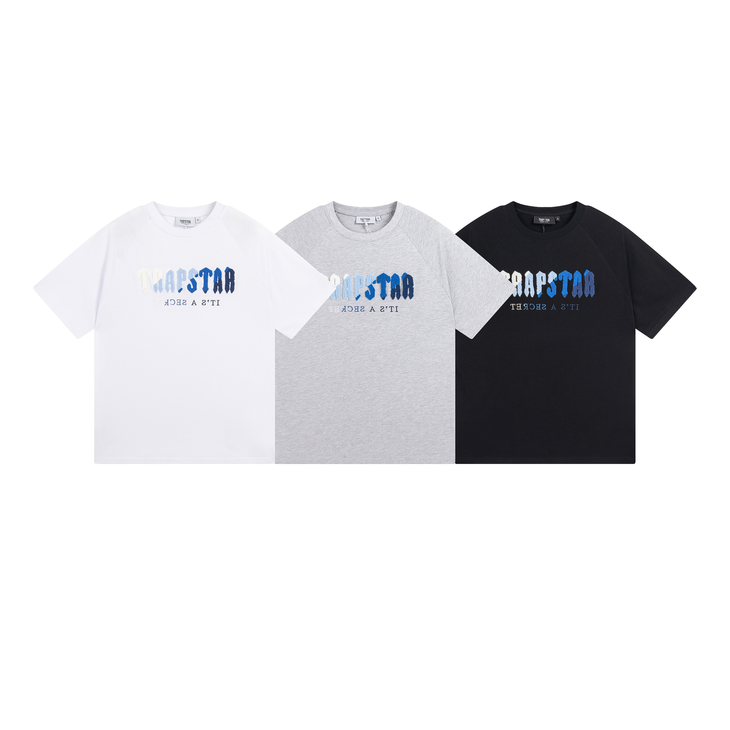Trapstar Short-Sleeve Set YL#629-630 Black/Grey/White