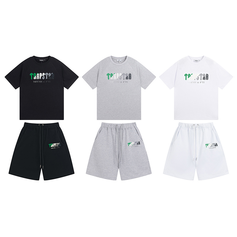 Trapstar Short-Sleeve Set YL#639-640 Black/Grey/White