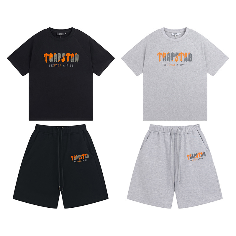 Trapstar Short-Sleeve Set YL#641-642 Black/Grey