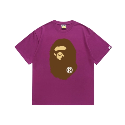 Bape T-shirt YL #175 Rose Purple 01